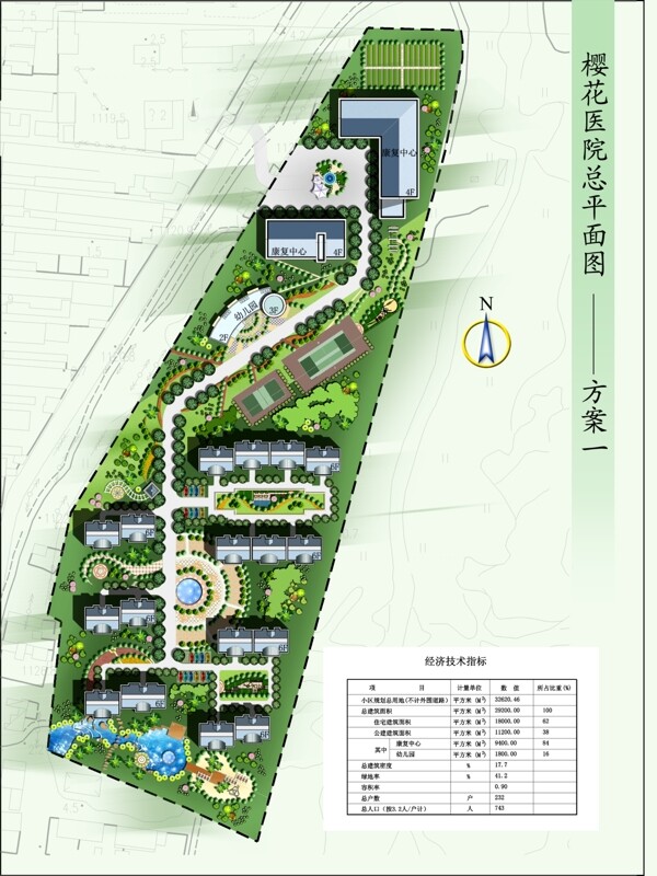 小区规划总平面图psd格式图片