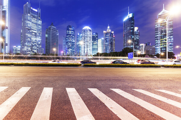 城市的夜景