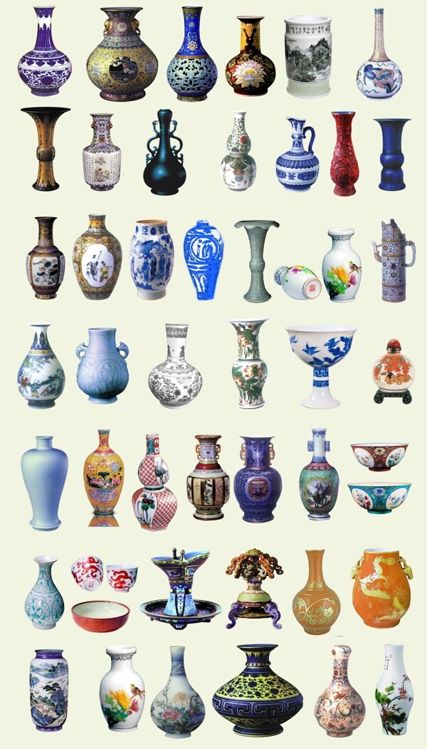 古典陶瓷花瓶图片
