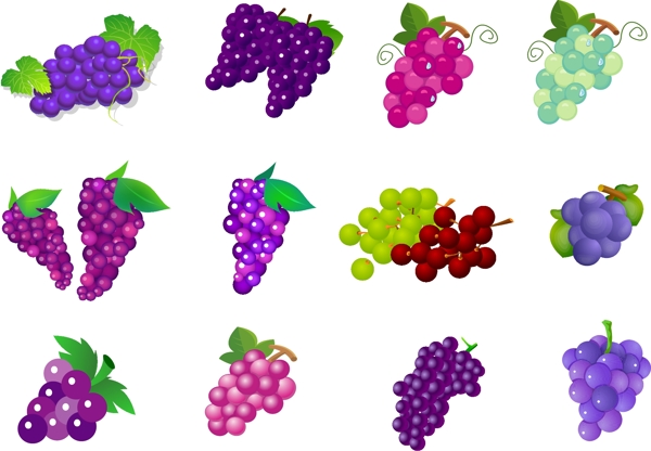 水果矢量葡萄