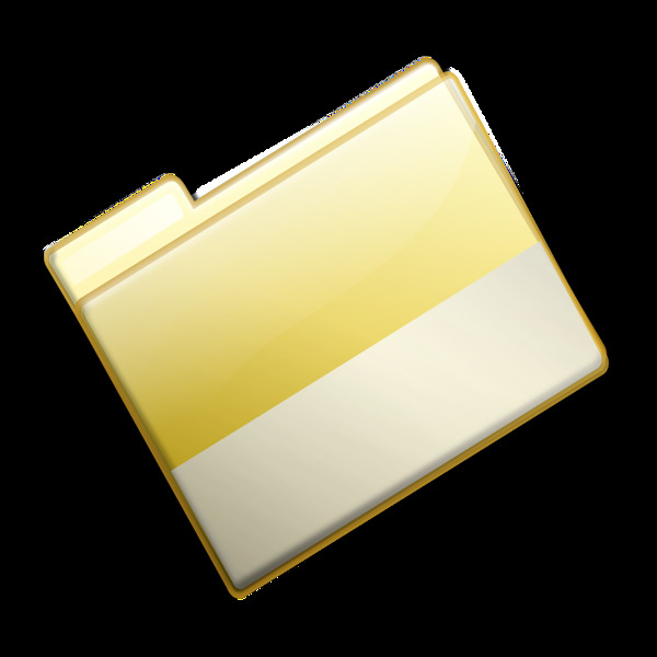 封闭的简单的黄色文件夹