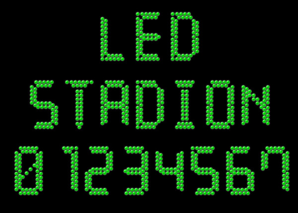 LED球场7字体
