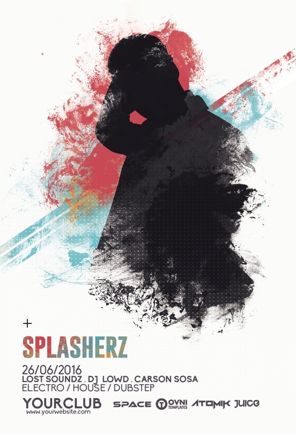 SPLASHERZ宣传单模板