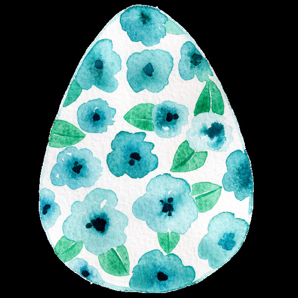 兰花彩蛋透明装饰素材