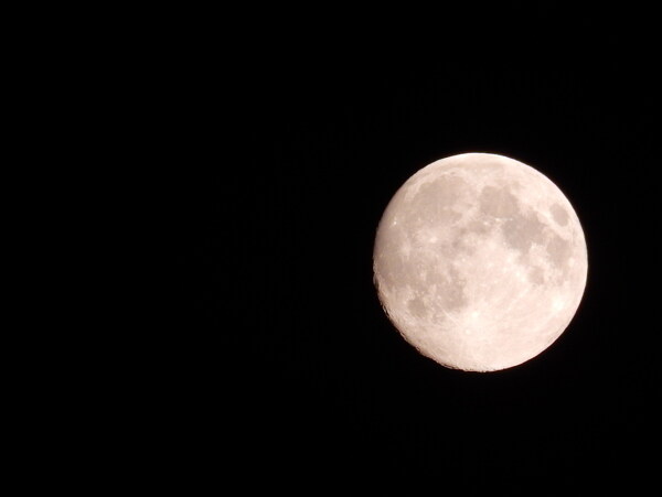 夜晚月圆风景图片