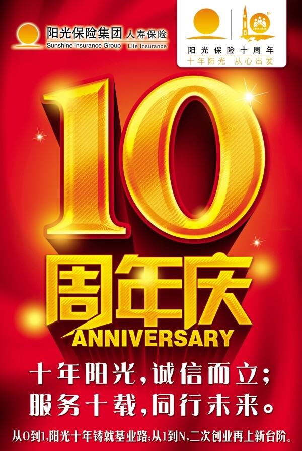 10周年庆海报