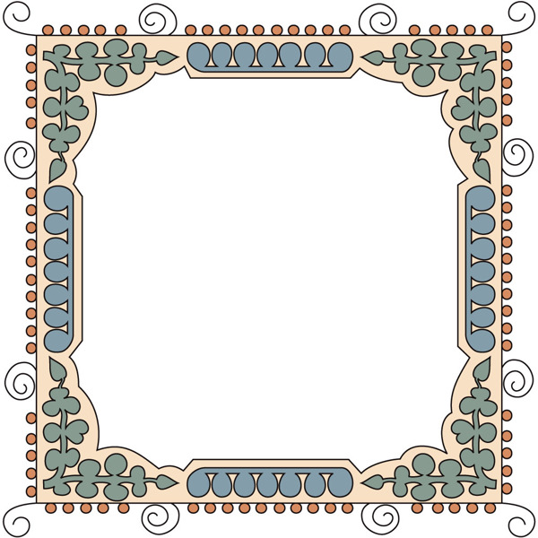 相框花纹图片