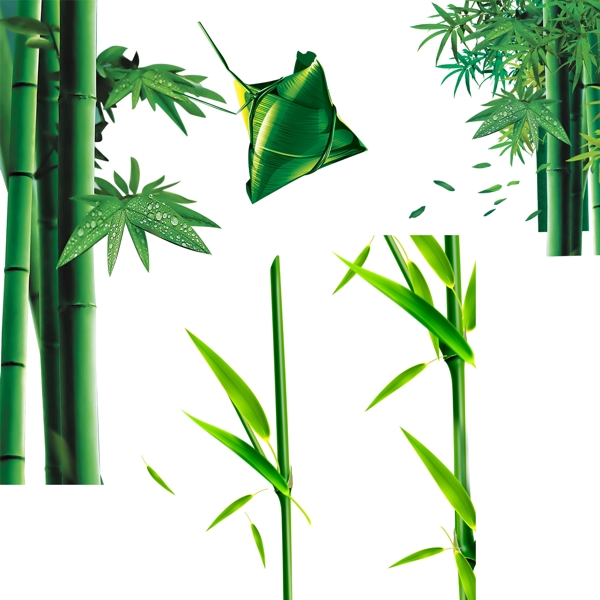绿色竹子粽子