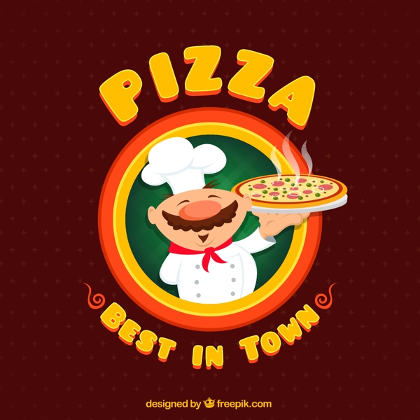 披萨店logo图片
