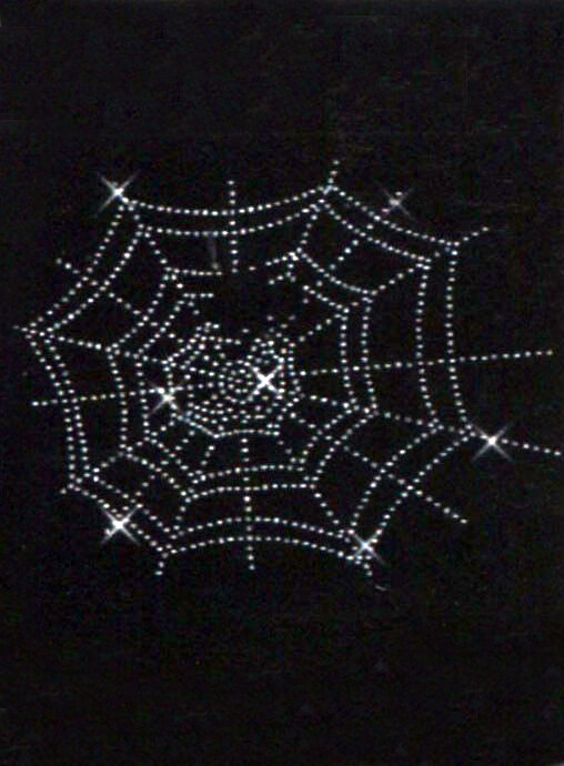 烫钻色彩黑色白色蜘蛛网免费素材