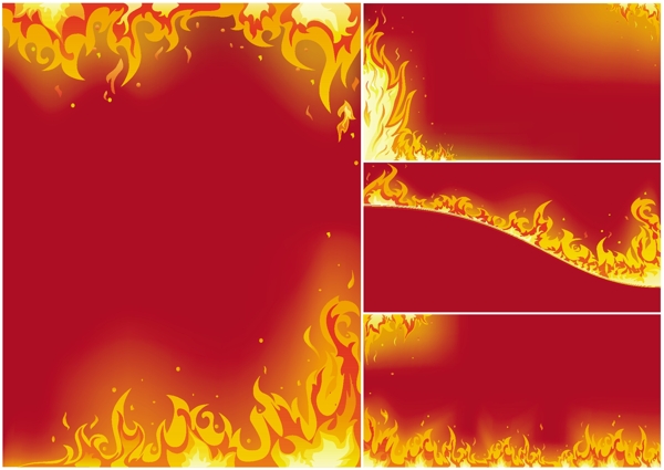 矢量燃烧火焰图片素材