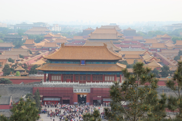 北京故宫全景图片