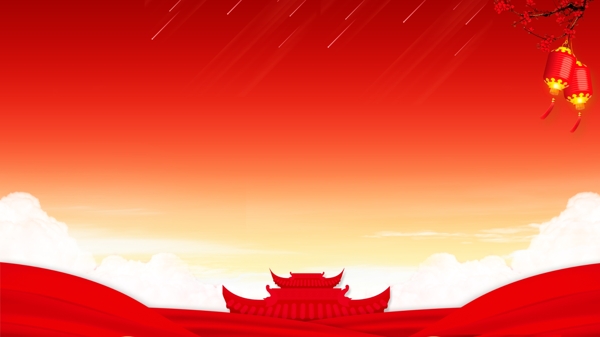 大气天安门国庆节背景图