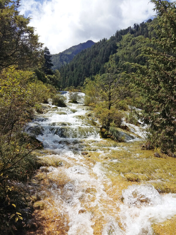 九寨沟瀑布风光