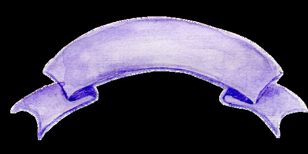 乐紫横幅卡通透明素材