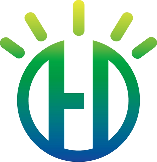 字母HD照明企业logo