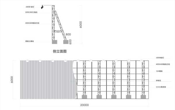 广告牌结构图