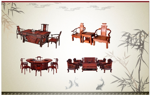 红木家具茶道茶桌图片