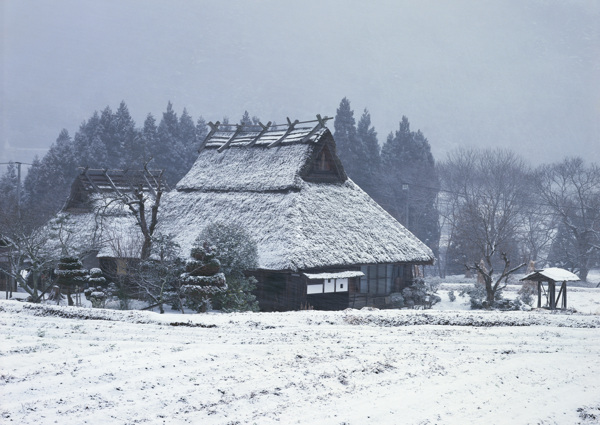 乡村雪景