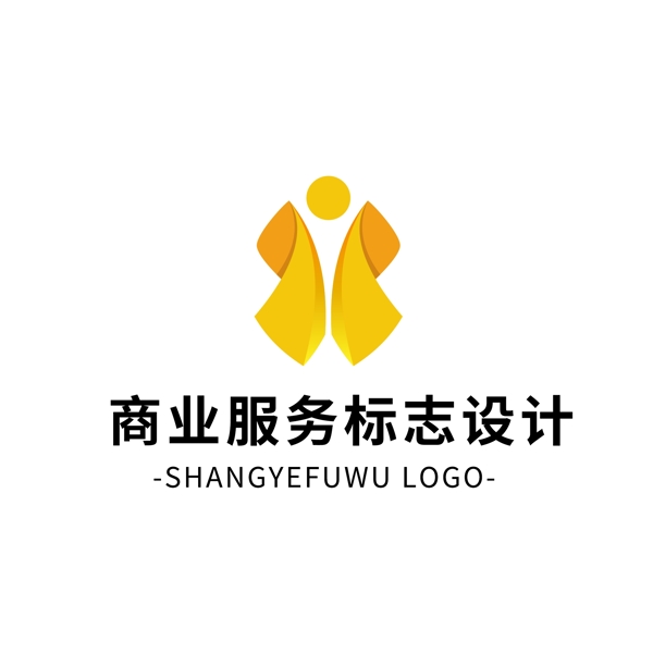 简约大气创意商业服务Logo标志设计