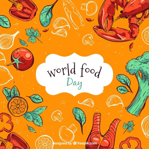 彩绘世界食品日蔬菜