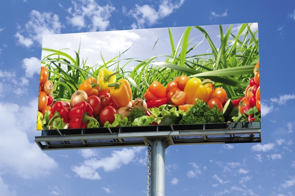 蔬菜广告牌图片
