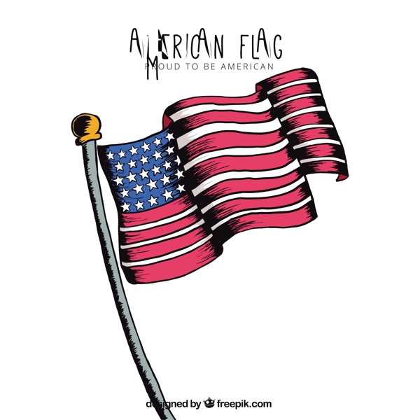 美国国旗的装饰背景