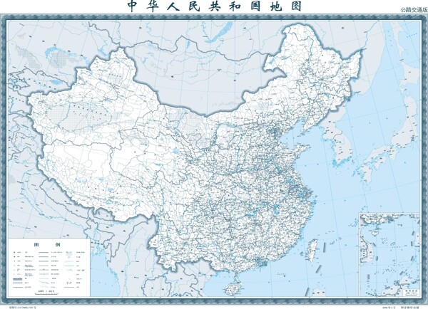 我国公路交通地图