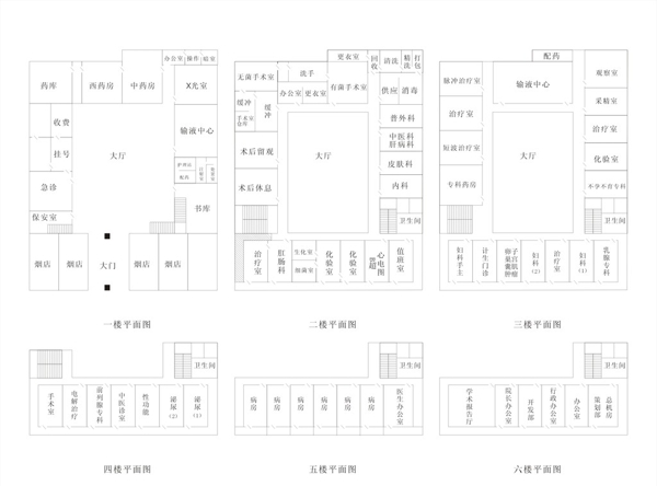 医院一楼平面图