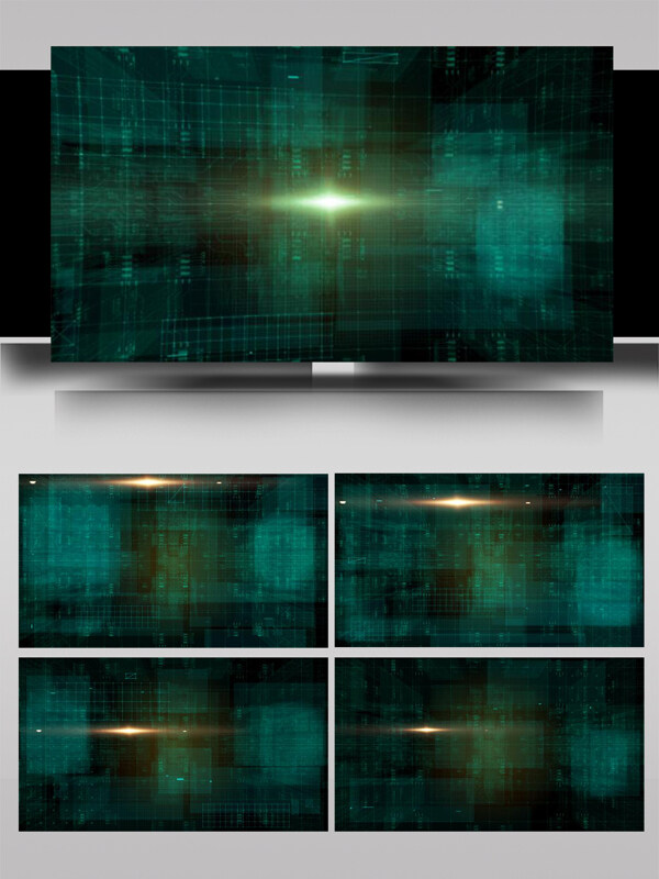 大气虚拟科技震撼电子背景渲染AE模板
