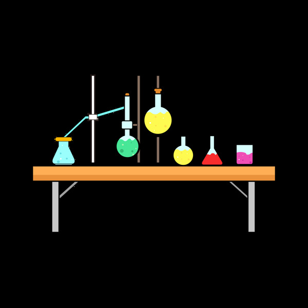 实验台化学实验器材PNG图片
