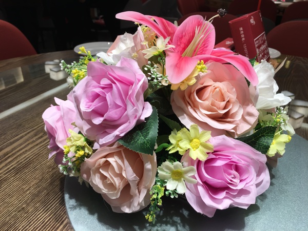 假花餐桌装饰花塑料花花朵