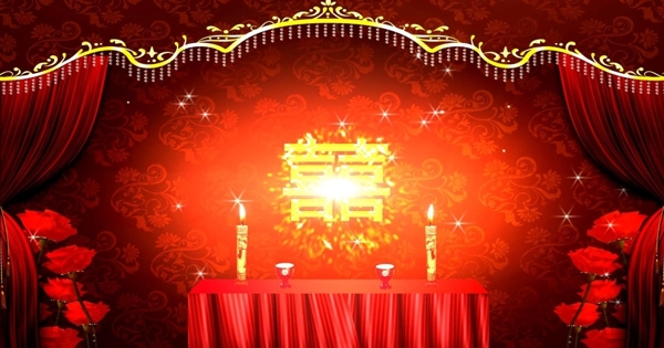 中式婚礼背景视频