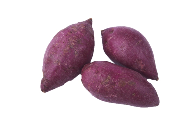 三个香甜软糯的紫薯