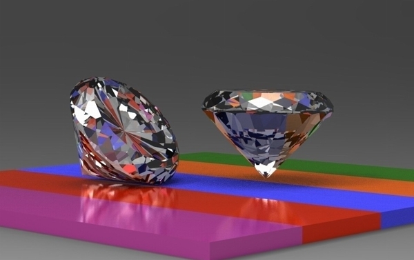 钻石3D模型图片