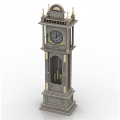 3D古式钟家具装饰模具模型