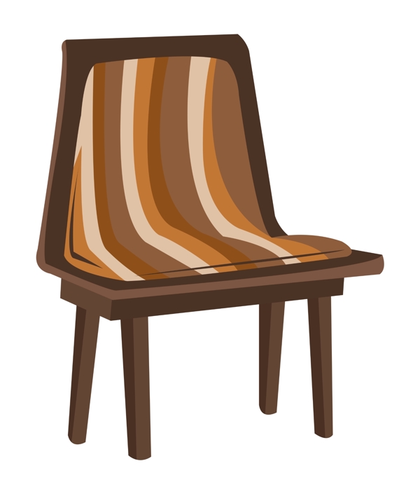 手绘家具椅子插画