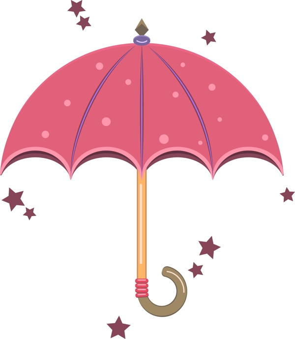 设计元素生活用品雨伞