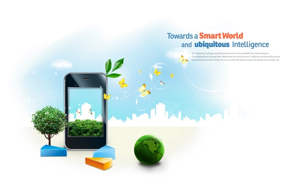 绿色地球与智能手机