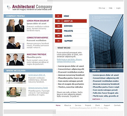 房产建筑公司网站模板