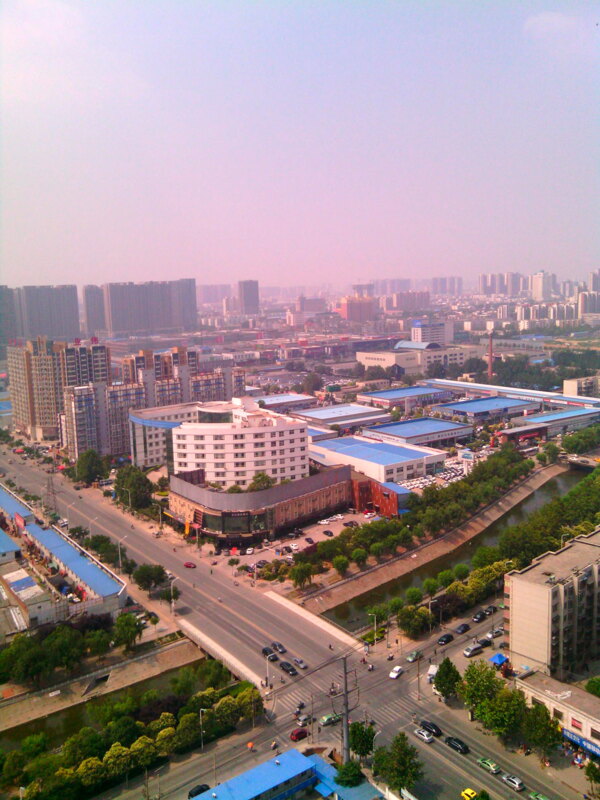 郑州市区风景鸟瞰图图片