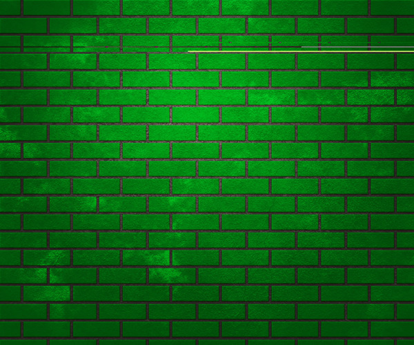 绿色的砖墙纹理