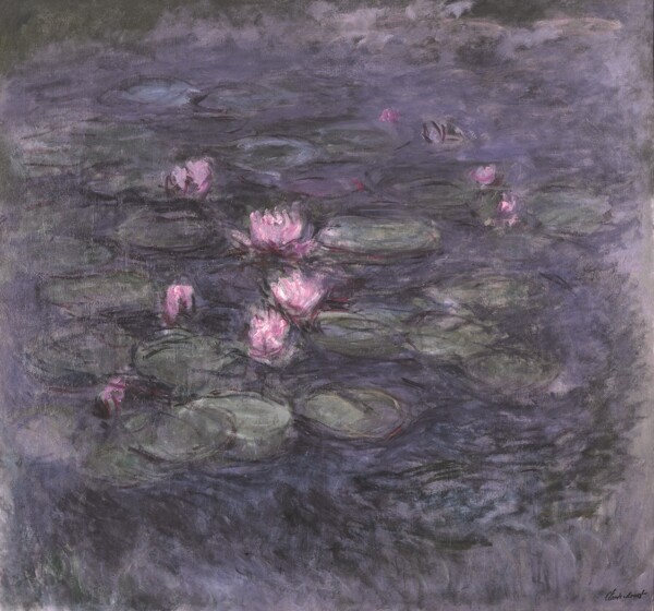 WaterLilies191景建筑田园植物水景田园印象画派写实主义油画装饰画