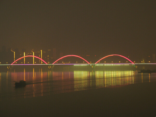 福元桥夜景图片