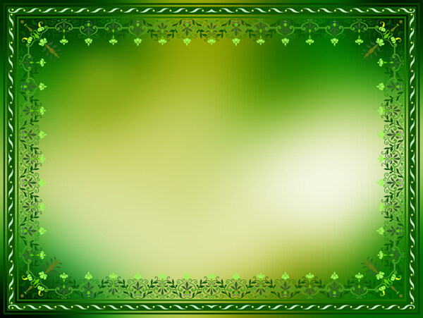 绿色边框图片