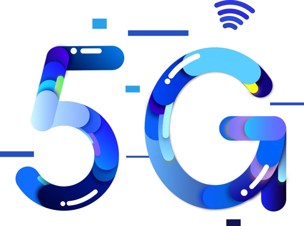 5G蓝色科技通讯PNG图片