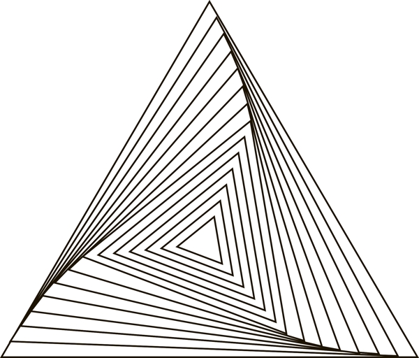 三角形几何韵律线条形状