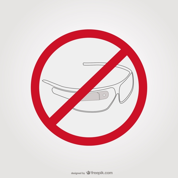 谷歌眼镜停车标志