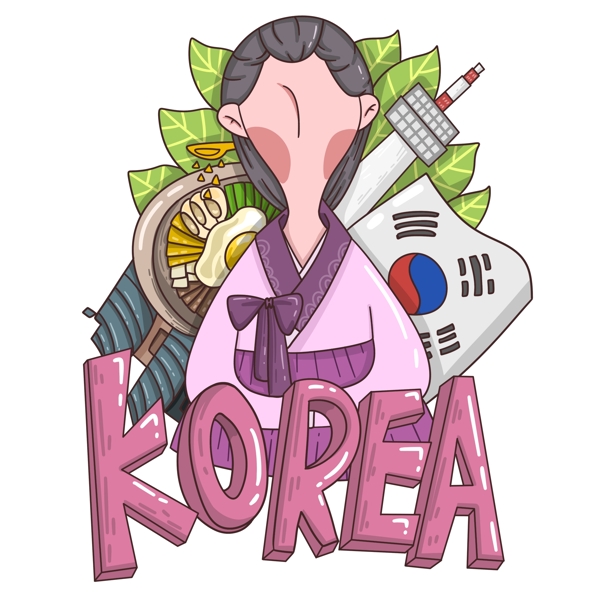 潮漫卡通韩国形象设计