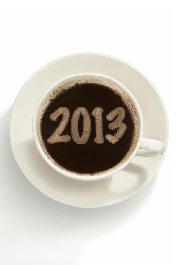 咖啡里的2013艺术字图片